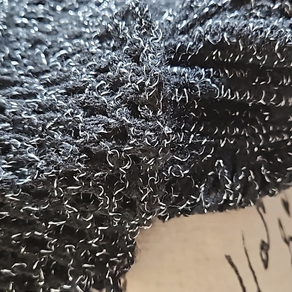 Cato Black/Silver Stretch Infinity Scarf - Picture 3 of 5